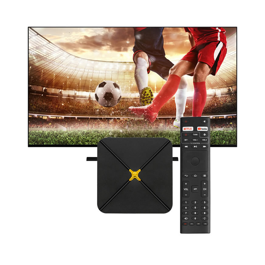 Умная ТВ-приставка HLQ-Max 4K HDR | Высокоскоростной сетевой медиаплеер с четырехъядерным процессором