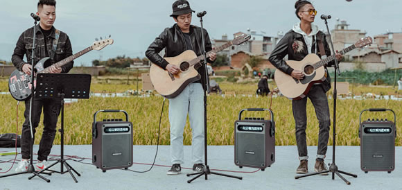 High-Powered Karaoke Speaker with Multi-Functional Capabilities